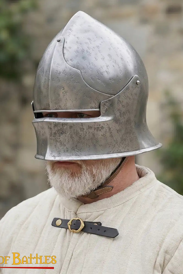 Northern Italian sallet with antique finish, 1.6 mm