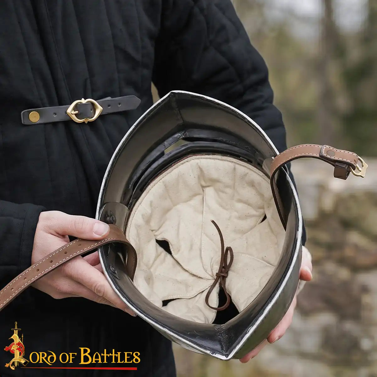 Northern Italian sallet with antique finish, 1.6 mm