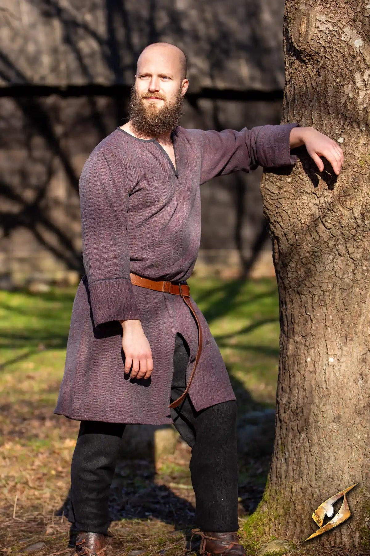 Woodland tunic, cotton, night gray