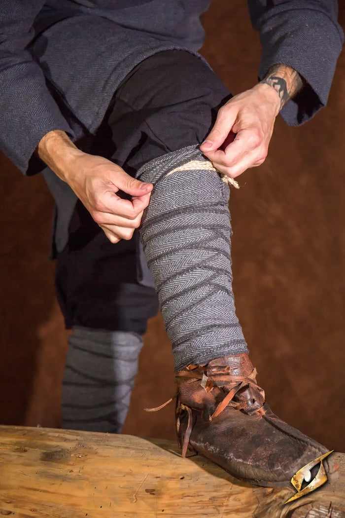 Puttees Harald, cotton, storm gray