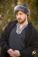 Viking hat Toke, wool blend, black-gray