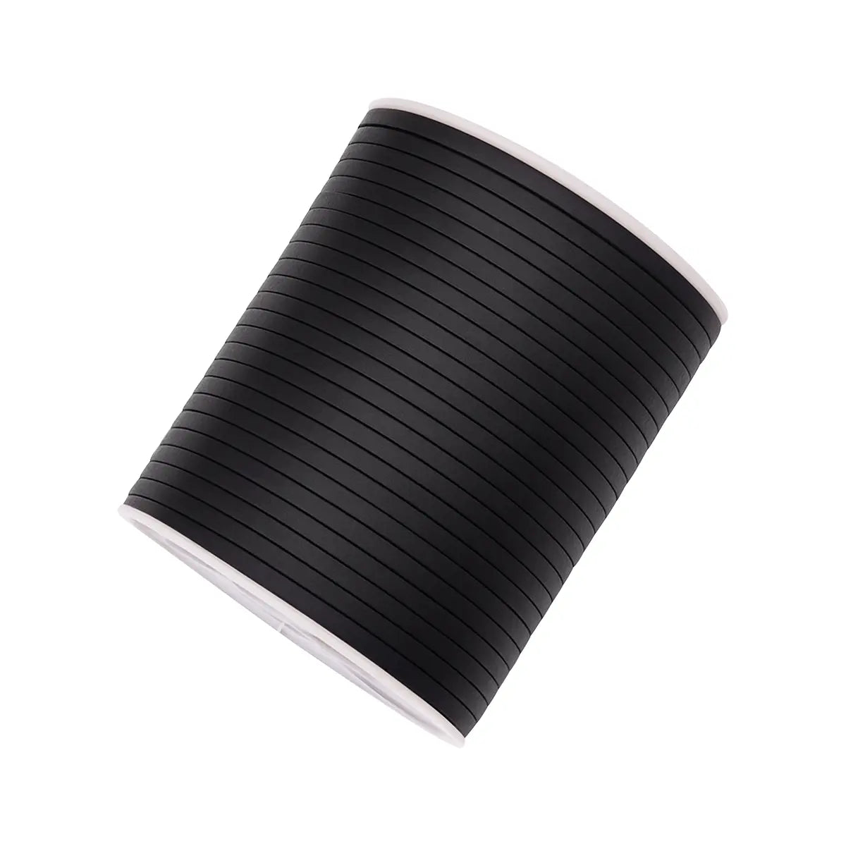 Leather cord, black, 50 meters