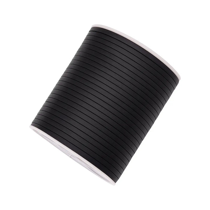 Leather cord, black, 50 meters