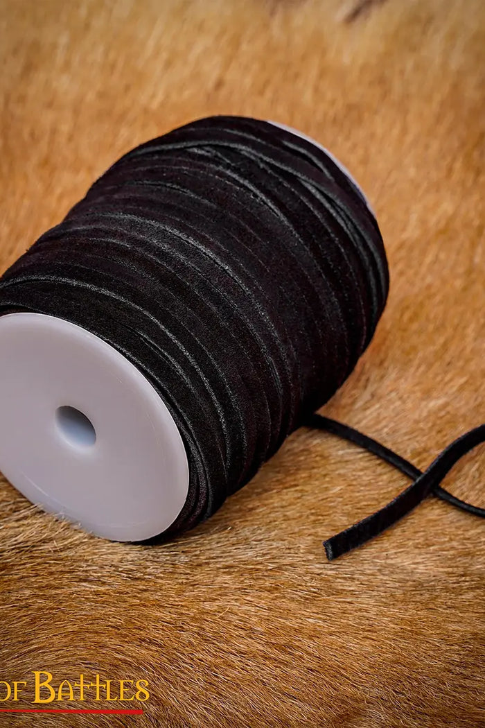 Suede cord, black, 50 meters