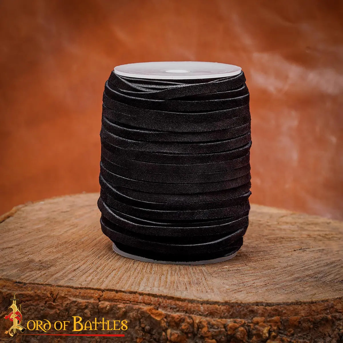 Suede cord, black, 50 meters