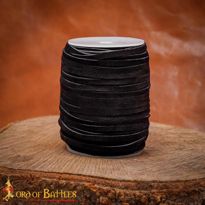 Suede cord, black, 50 meters