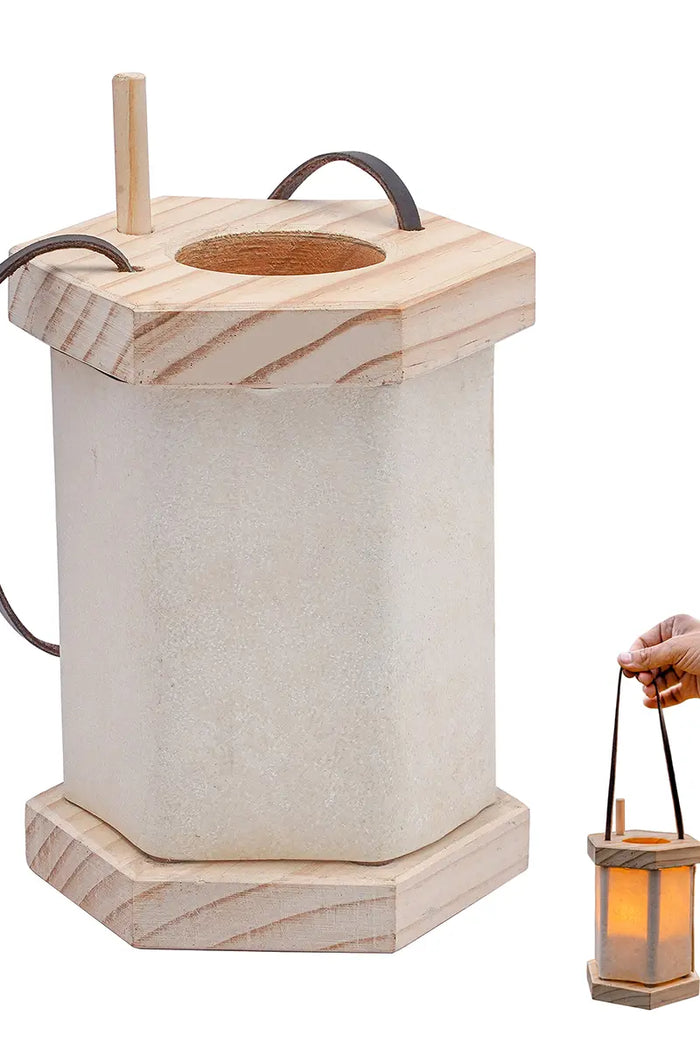 Medieval lantern with parchment windows