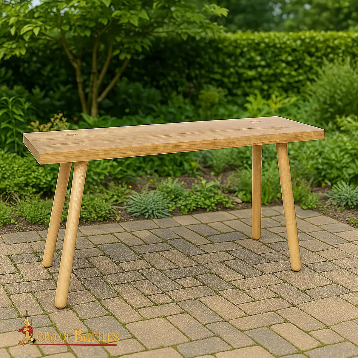 Medieval bench, ash wood