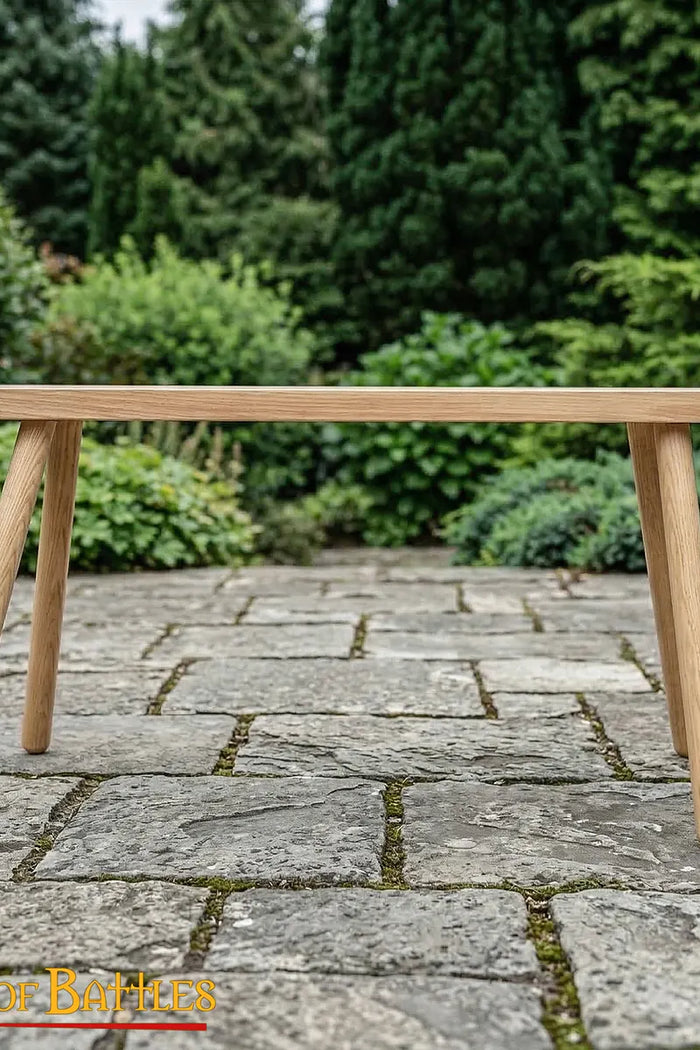 Medieval bench, ash wood