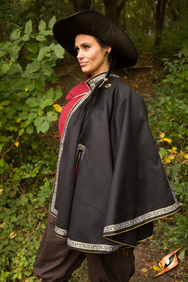 Mandilion, Musketeers cloak François, black