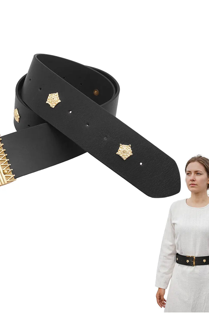 15th century Burgundian learning belt, black