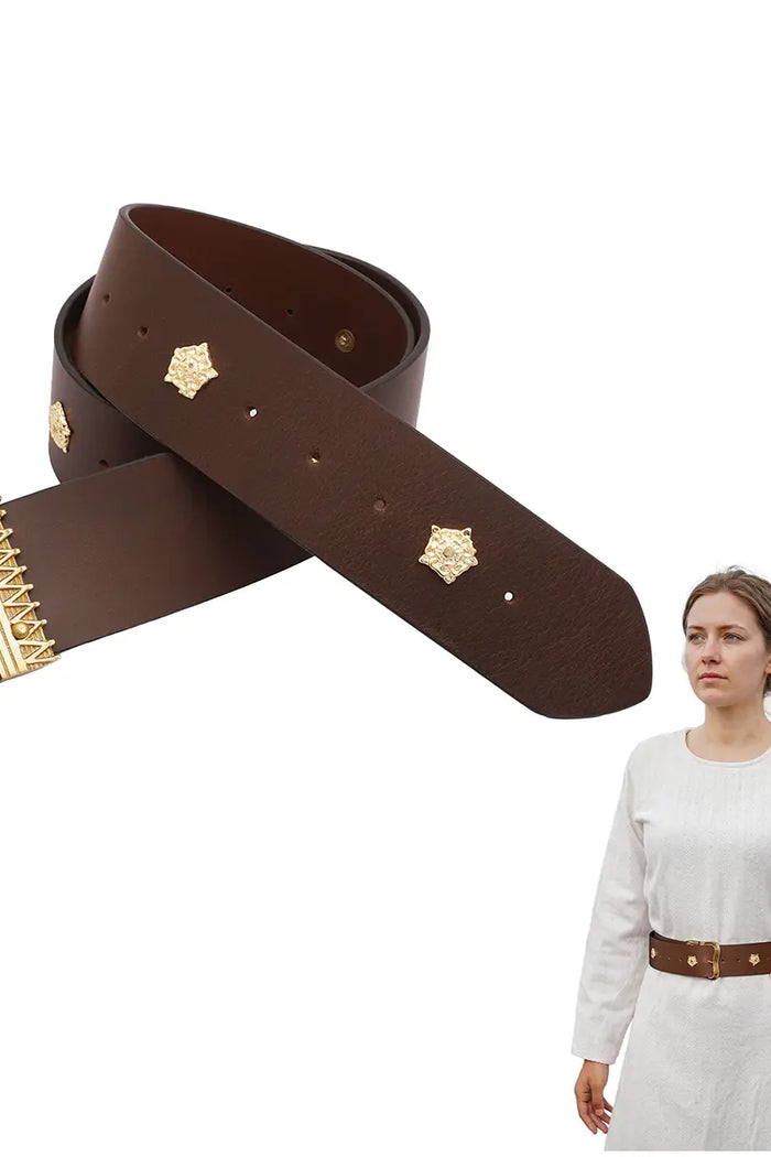 15th century Burgundian learning belt, brown