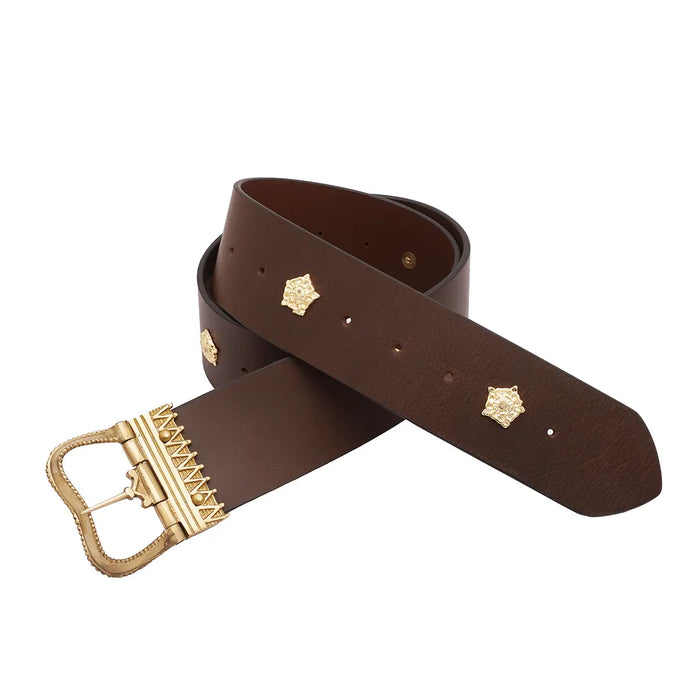 15th century Burgundian learning belt, brown