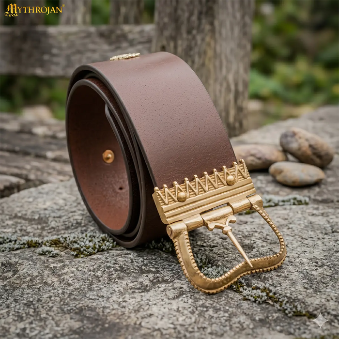 15th century Burgundian learning belt, brown