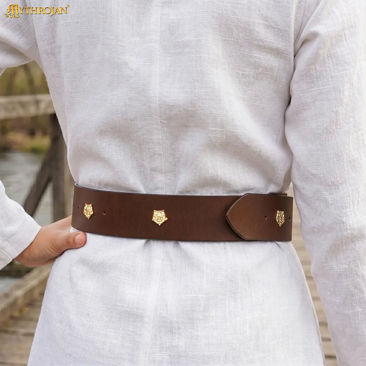15th century Burgundian learning belt, brown