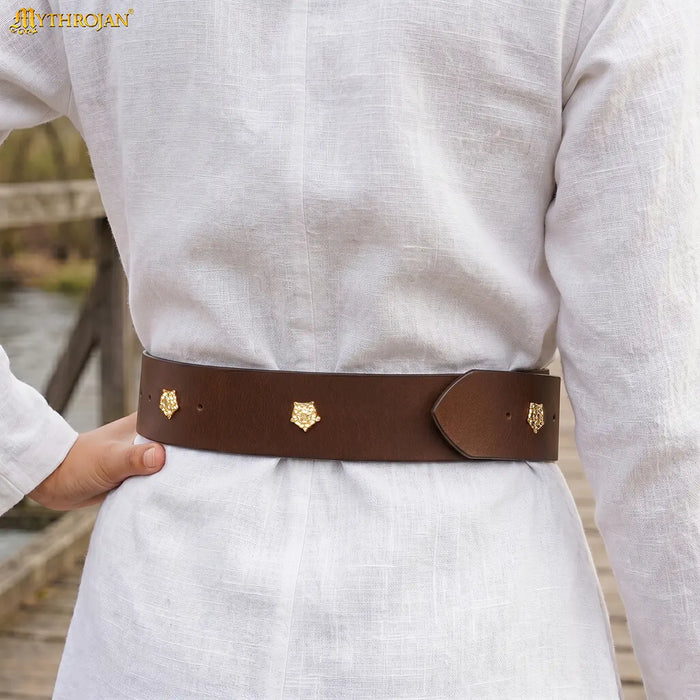 15th century Burgundian learning belt, brown