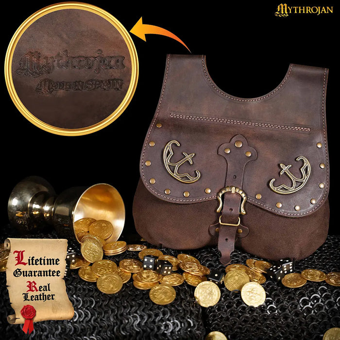 Late medieval kidney purse with fittings, black, 14th-15th centuries