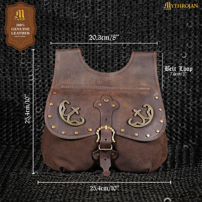 Late medieval kidney purse with fittings, black, 14th-15th centuries