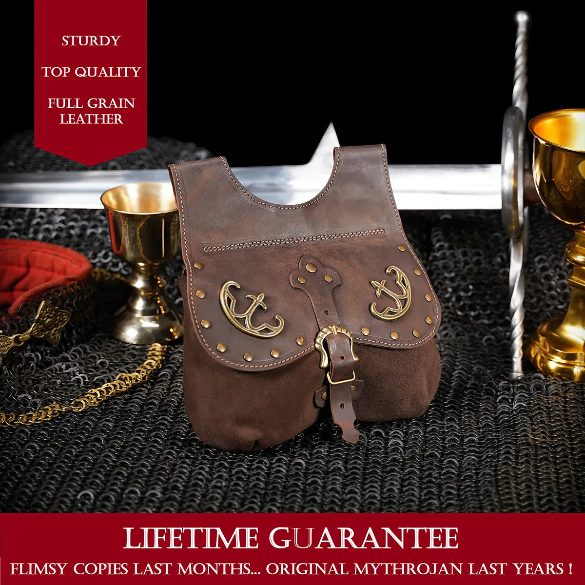 Late medieval kidney purse with fittings, black, 14th-15th centuries