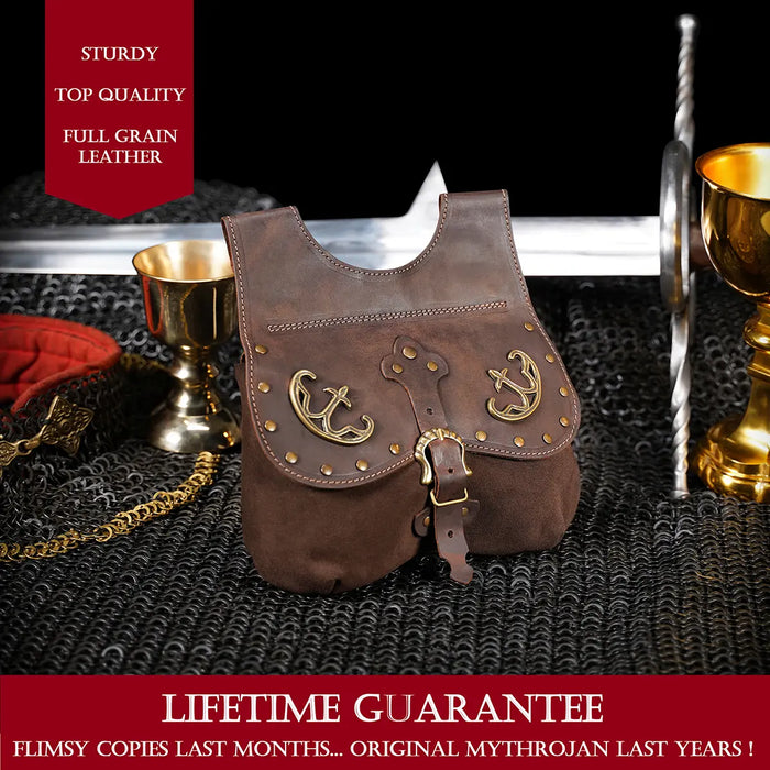 Late medieval kidney purse with fittings, black, 14th-15th centuries