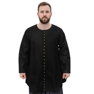 Late medieval houppelande, black, wool