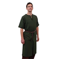 Normandy tunic Robert, short sleeves, green