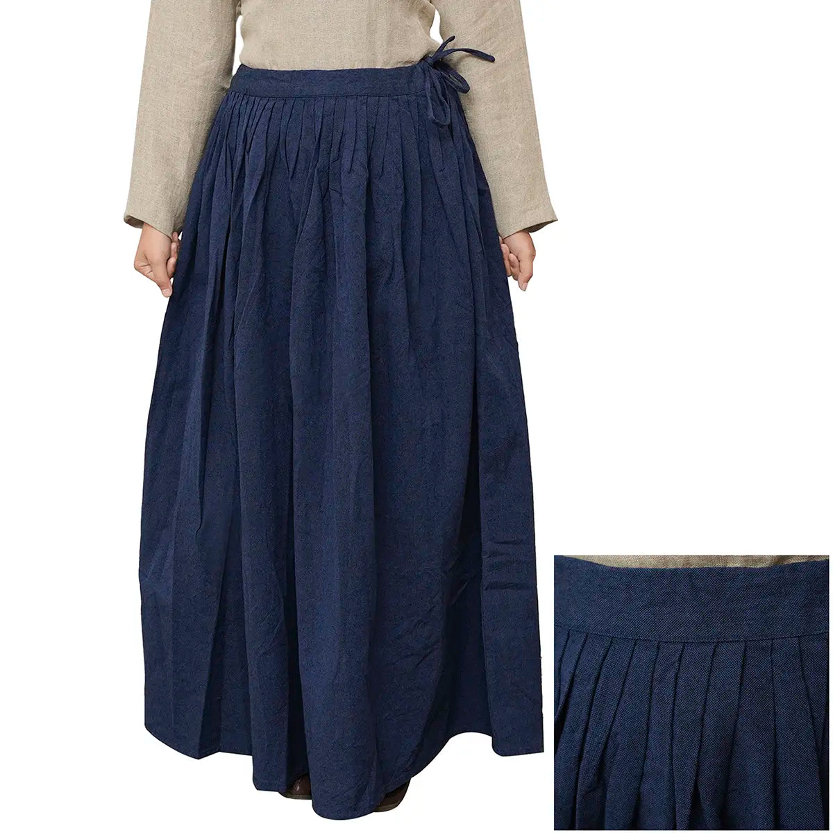 Medieval skirt Hadewig, blue