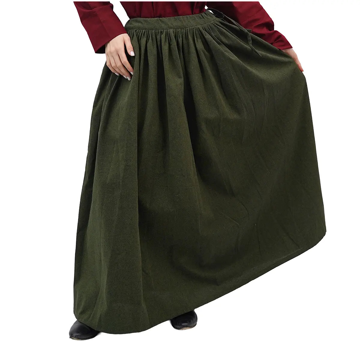 Medieval skirt Hadewig, green