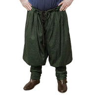 Viking trousers Oseberg, wool blend, green