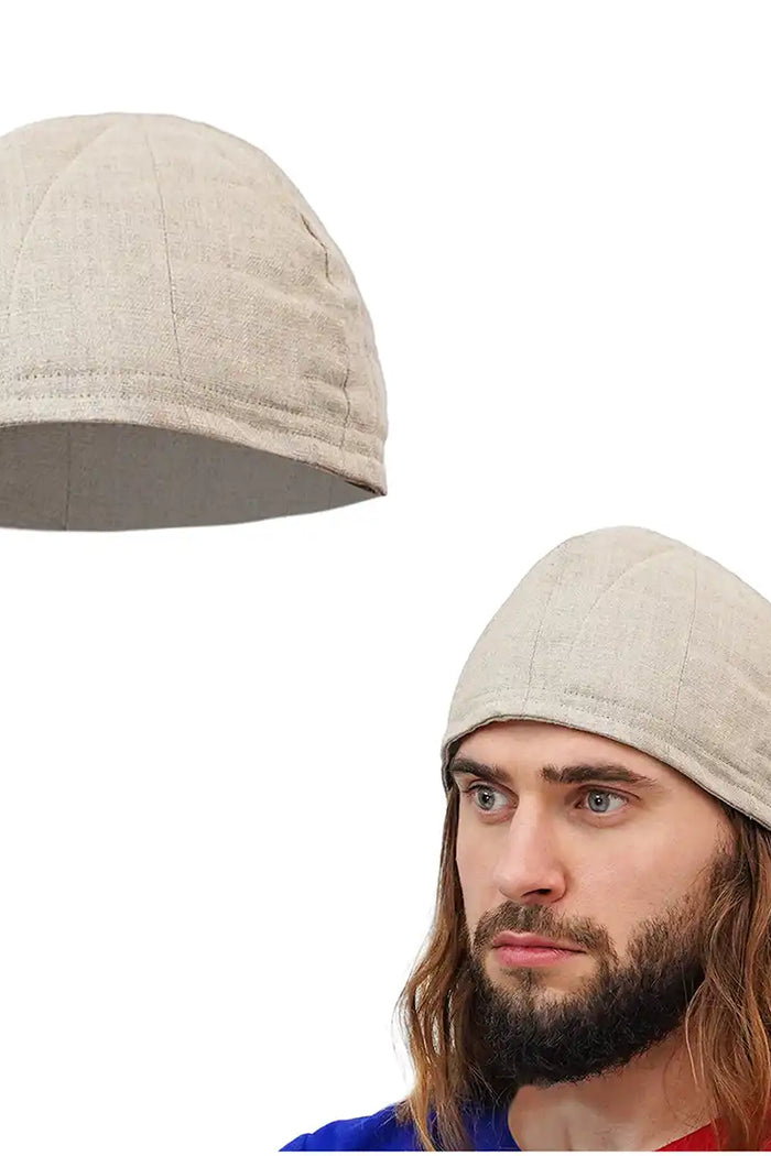 Padded linen coif