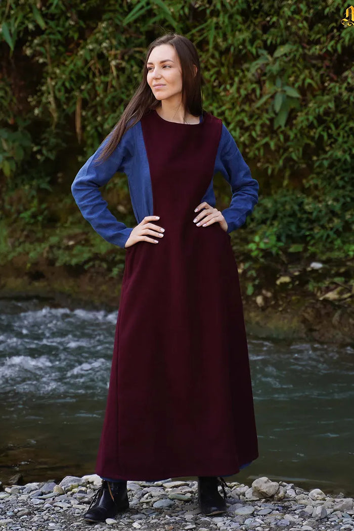 Surcotte Martha, wool, red