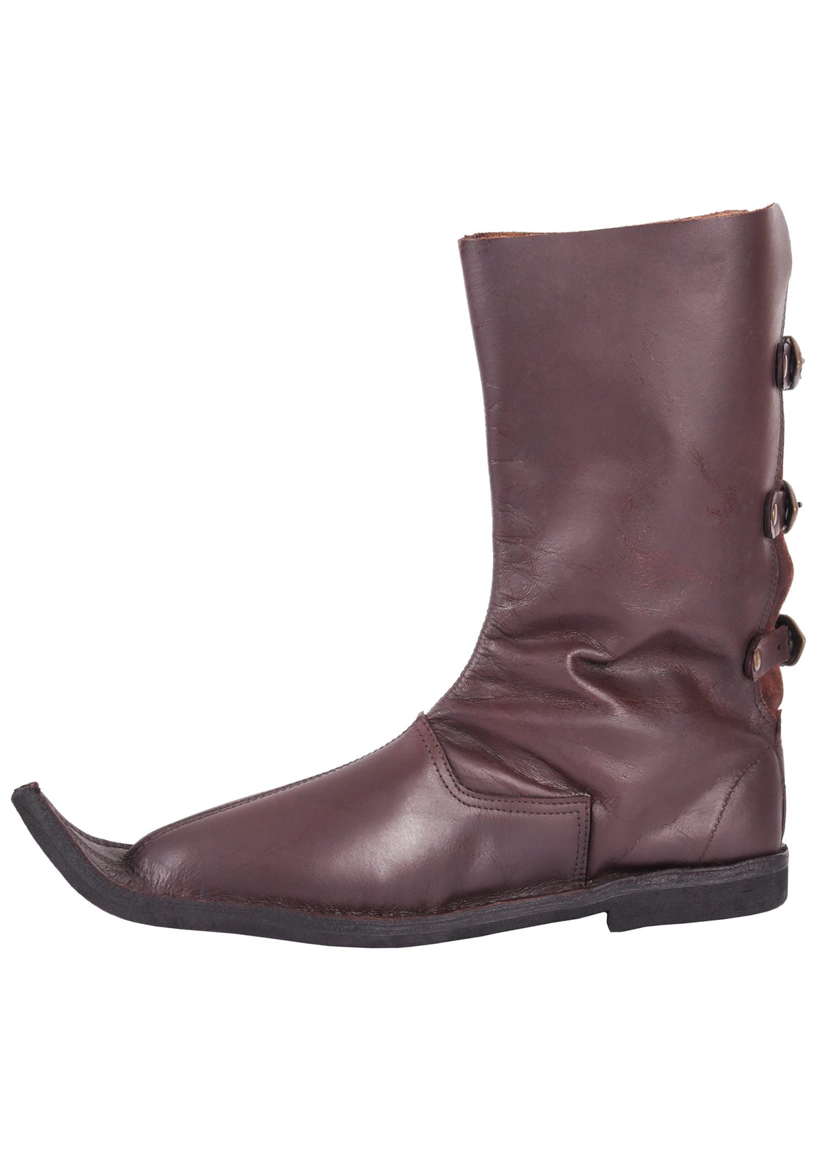 Poulaines, medieval, brown