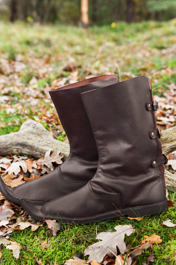 Poulaines, medieval, brown