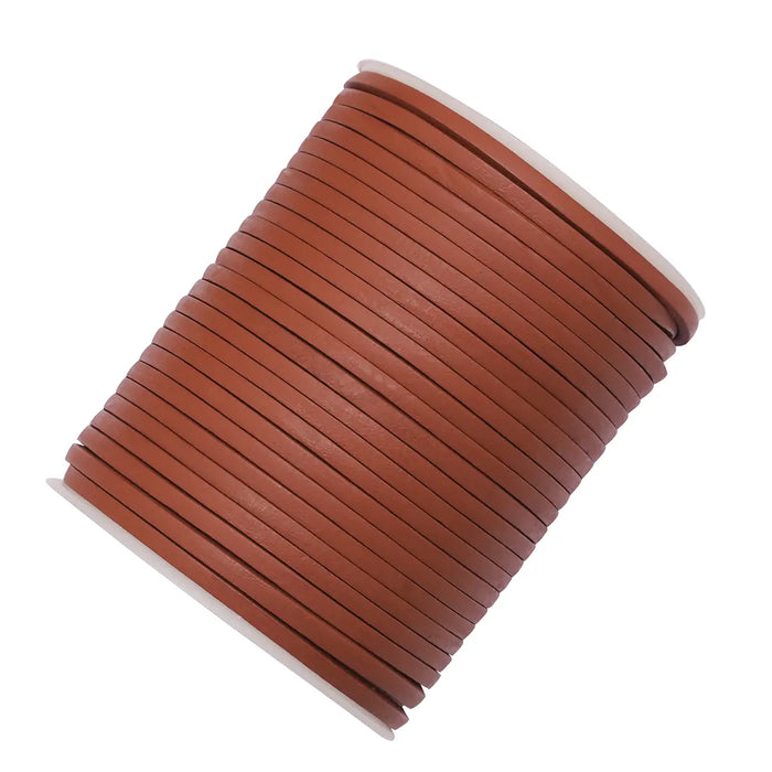 Leather cord, tan, 50 meters