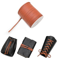 Leather cord, tan, 50 meters