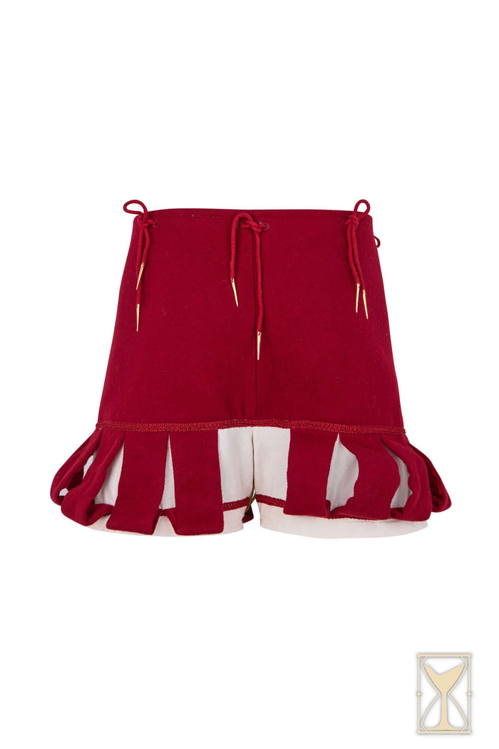 Trousers Landsknecht, wool blend, red and white