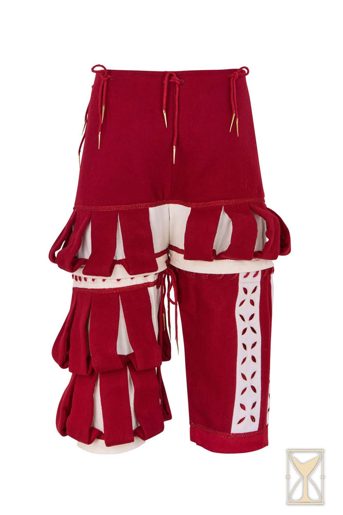 Trousers Landsknecht, wool blend, red and white
