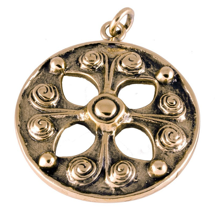 Viking amulet (sun), bronze
