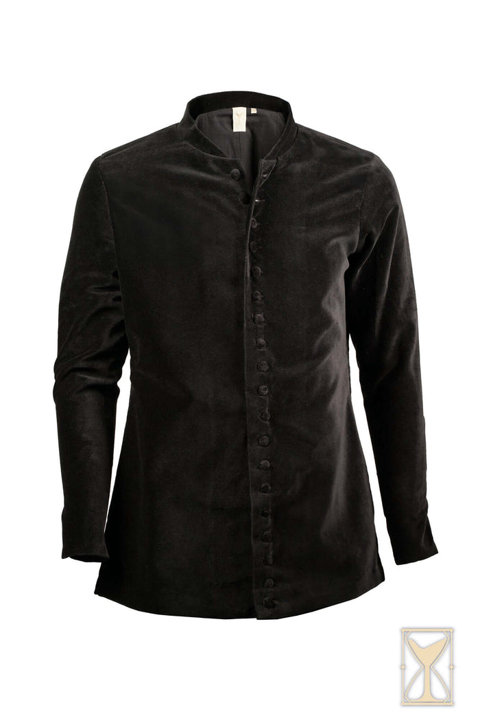 Cotehardie Bonifacio, velvet, black