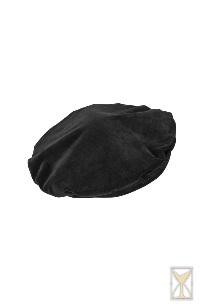 Beret Francisco, velvet, black