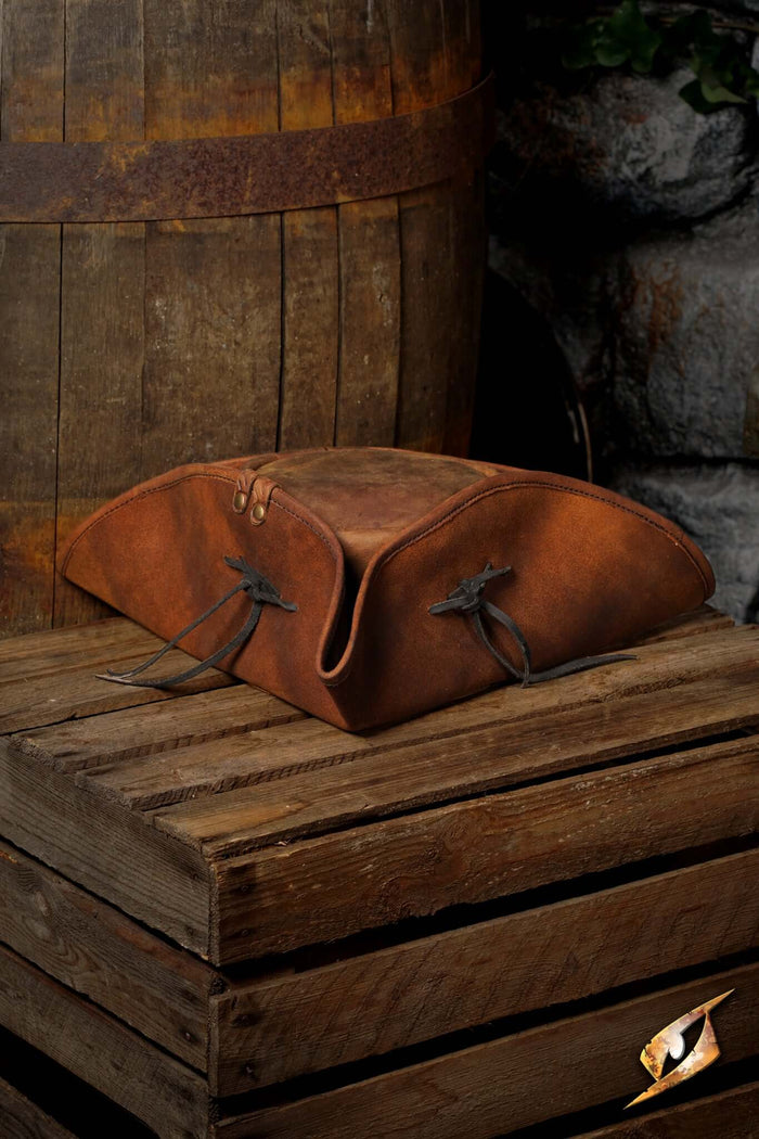 Tricorn Bartholomew, leather, brown