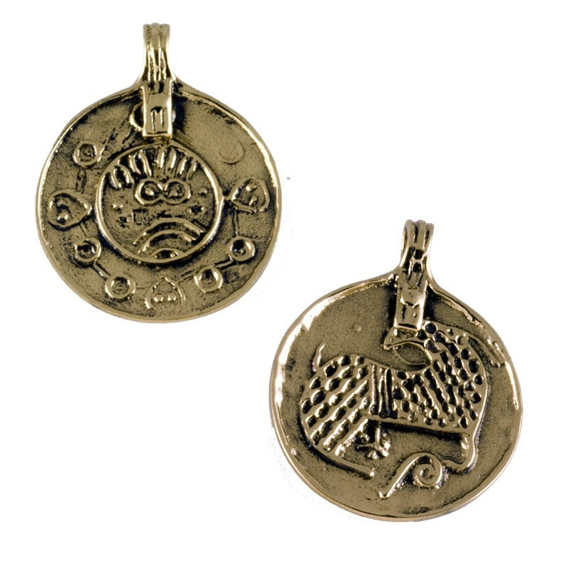 Coin pendant Ribe, bronze