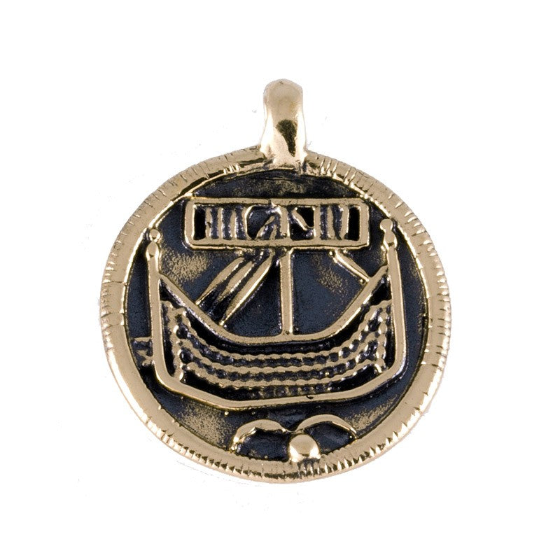 Coin pendant Birka, 8th century, bronze