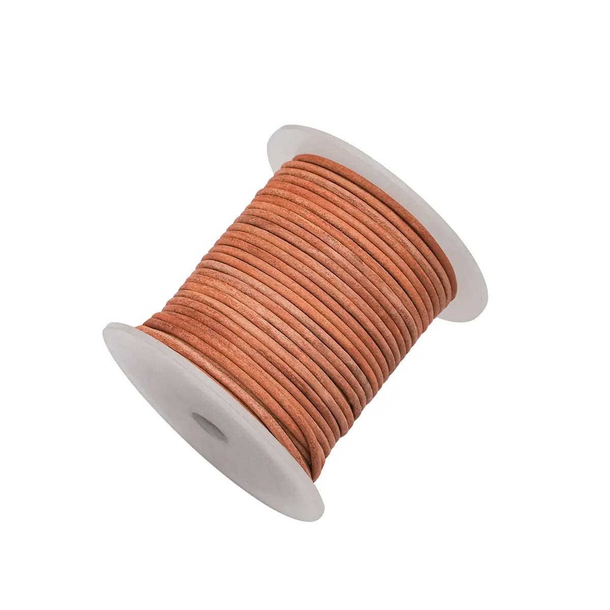 Leather cord, natural, 2mm, 25 meters