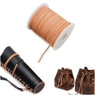 Leather cord, natural, 2mm, 25 meters