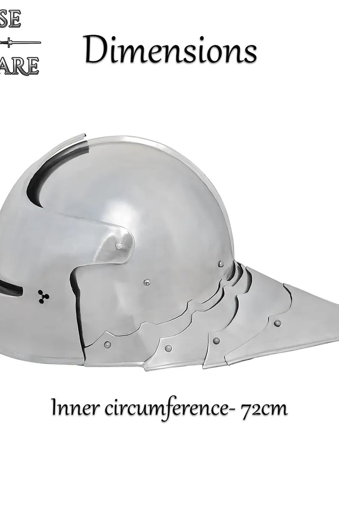 Medieval German sallet, 1.2 mm