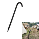 Hand-forged iron tent peg
