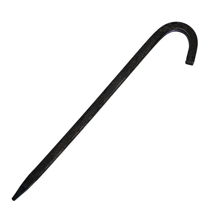 Hand-forged iron tent peg