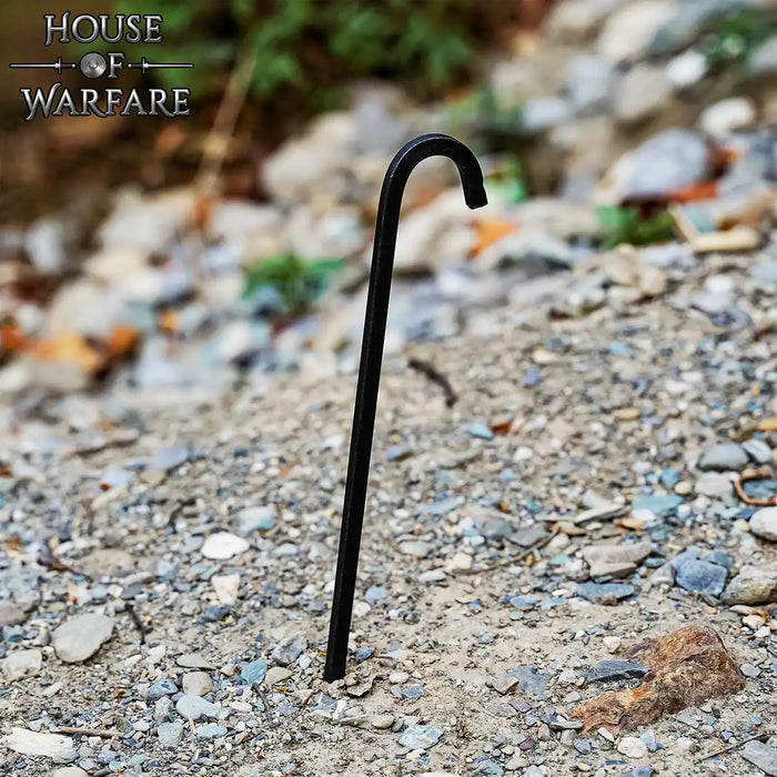 Hand-forged iron tent peg