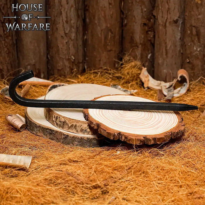 Hand-forged iron tent peg